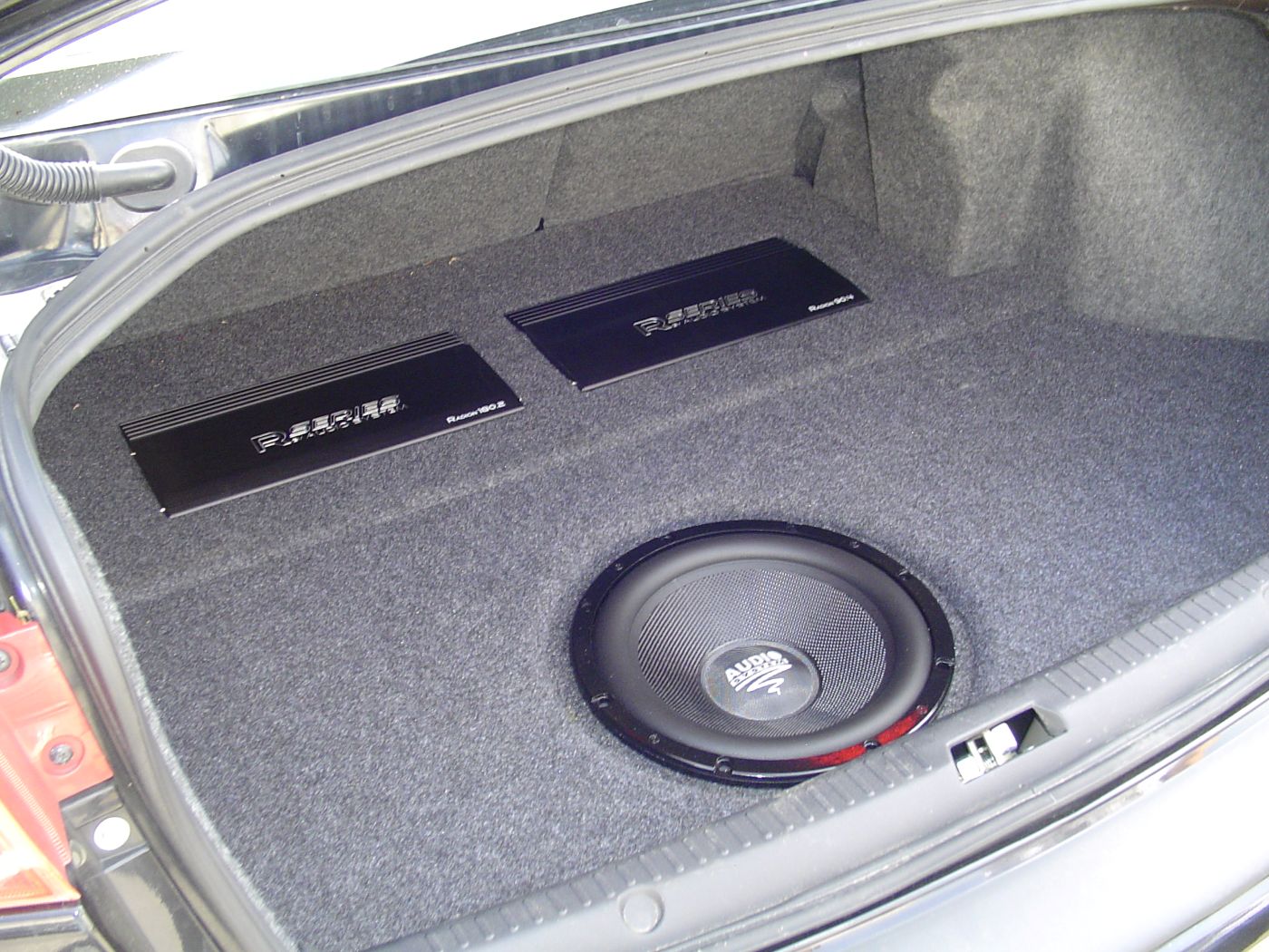 Mitsubishi Lancer 8 Soundupgrade Subwoofer Kofferraum