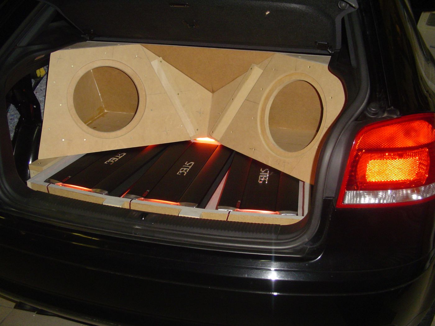 Audi A3 8P Carhifi Wettbewerbsanlage